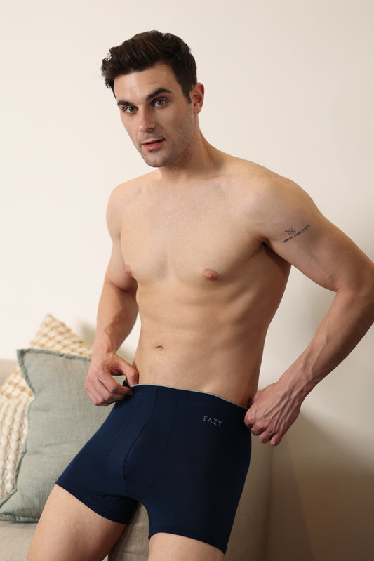 Men’s Fine Line Luxury Fit Trunk – Ultra-Soft Lenzing Micro Modal Fabric – Navy