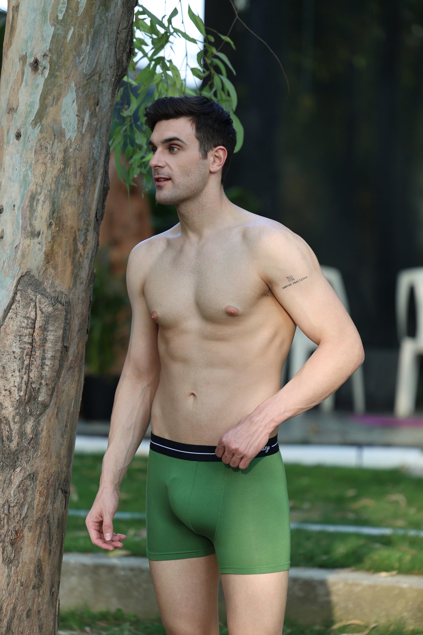 Men’s Luxury Fit Trunk – Ultra-Soft Lenzing Micro Modal Fabric – Fern Green