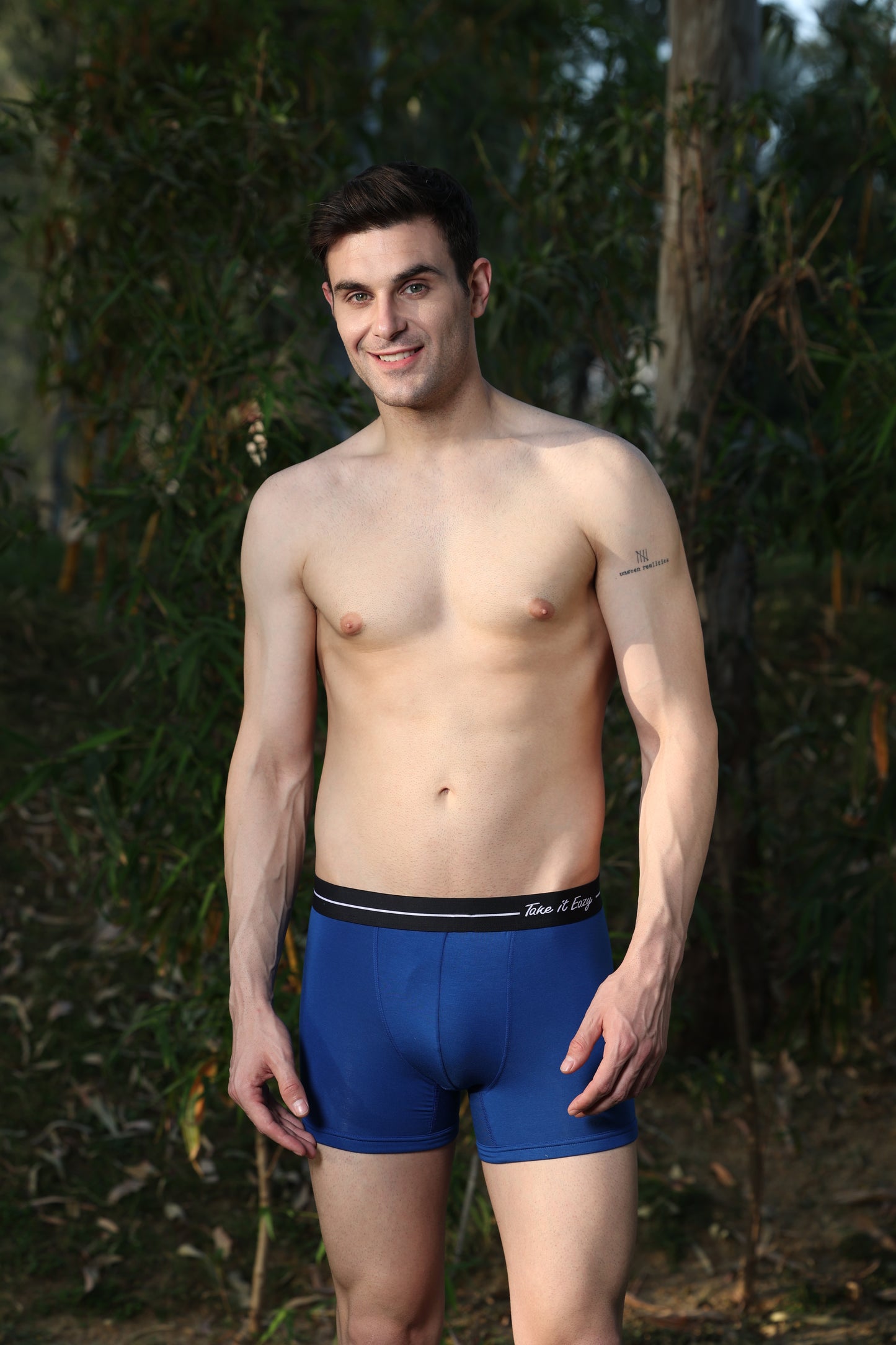 Men’s Luxury Fit Trunk – Ultra-Soft Lenzing Micro Modal Fabric – Blue Opal