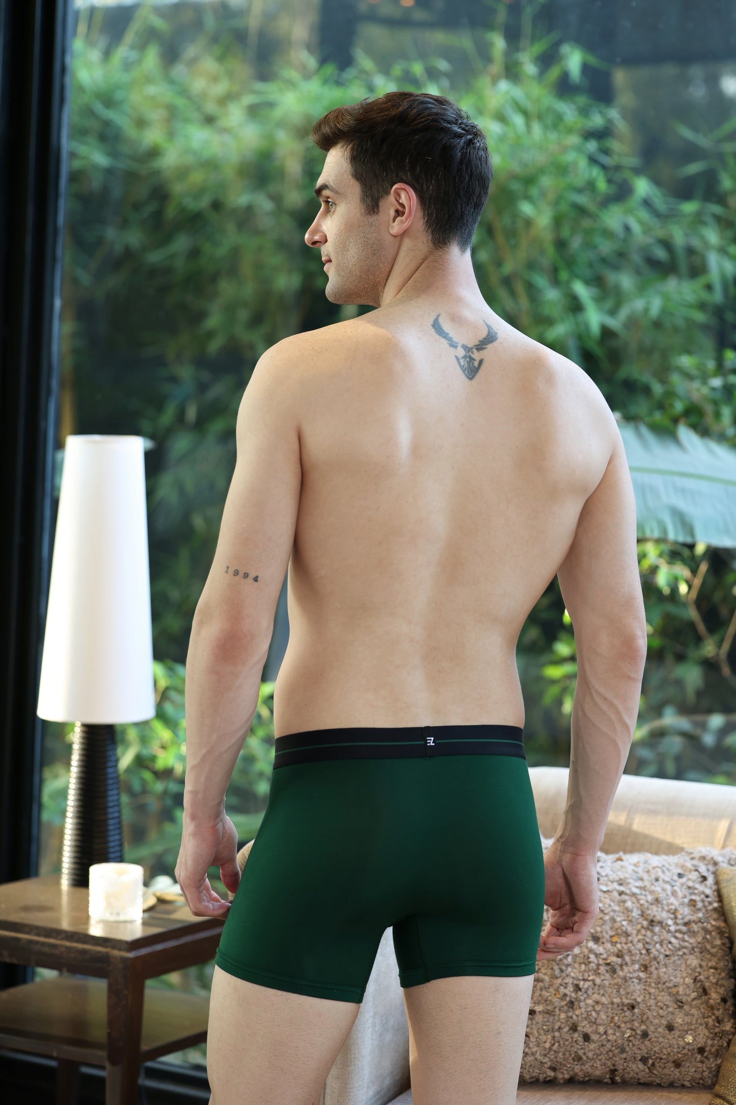 Men’s Luxury Fit Trunk – Ultra-Soft Lenzing Micro Modal Fabric – Forest Green