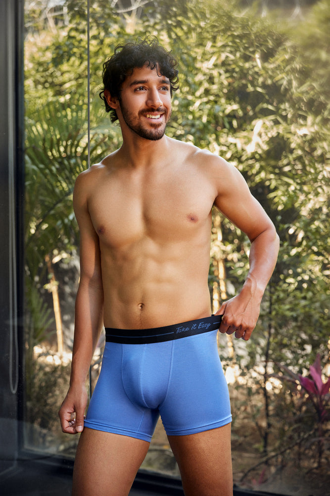 Men’s Luxury Fit Trunk – Ultra-Soft Lenzing Micro Modal Fabric – Leisure Blue