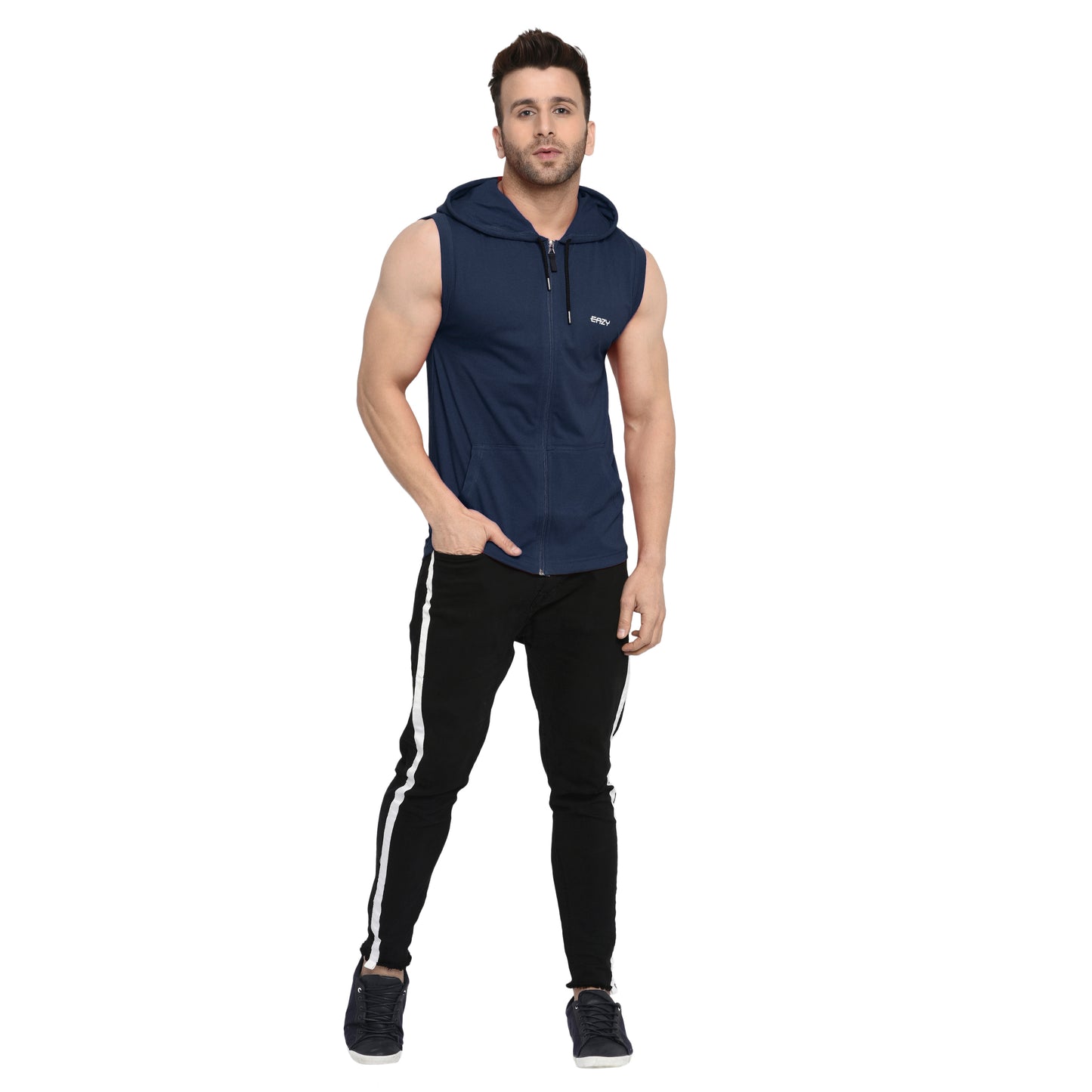 Men's Casanova Hoodie - Regular Fit Rich Cotton - Midnight Blue