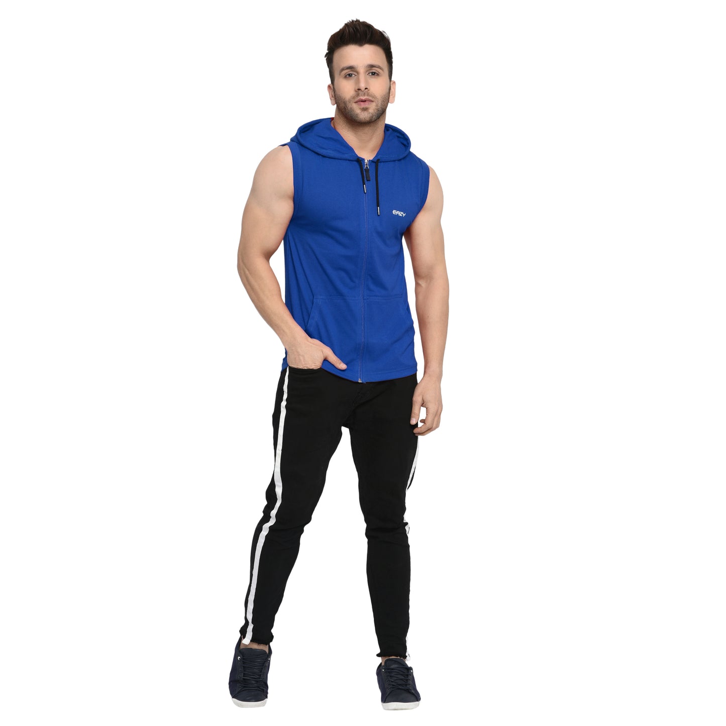 Men's Casanova Hoodie - Regular Fit Rich Cotton - Storm Blue