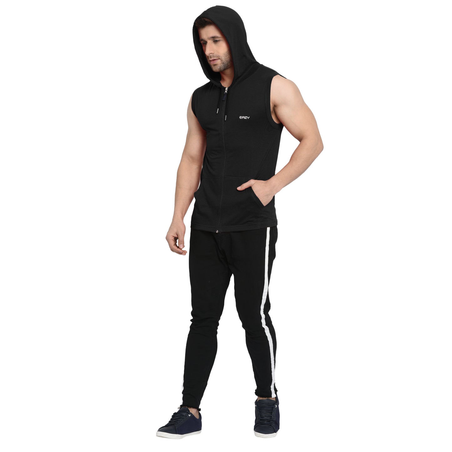 Men's Casanova Hoodie - Regular Fit Rich Cotton - Shadow Black