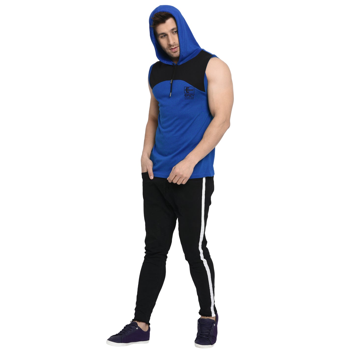 Men's Blaze Hoodie - Regular Fit Rich Cotton - Storm Blue
